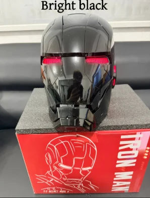 Casco de Iron Man Mark 17 con Control Remoto en Chino-Inglés, Máscara Mecánica con Activación por Voz de Jarvis para Coleccionistas