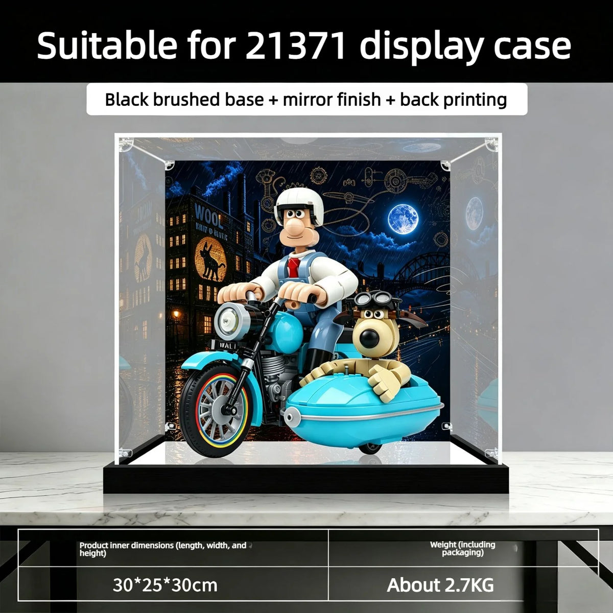 Vitrina de acrílico de 3 mm para LEGO 21371, caja de almacenamiento, organizador de acrílico transparente para 21371, caja de exhibición para modelos coleccionables