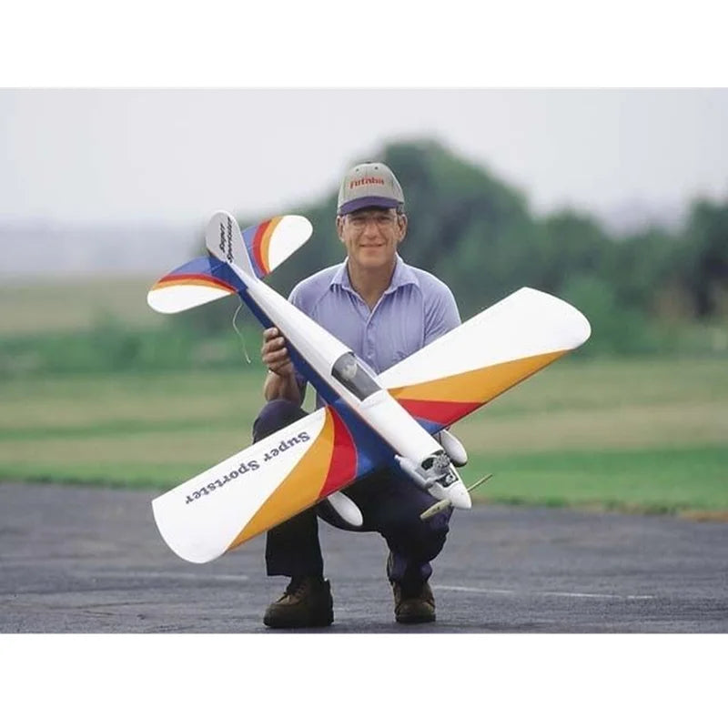 Avión RC Great Planes Super Sportster 40 ARF de Ala Baja, Avión Deportivo de Madera Preensamblado para Pilotos Principiantes