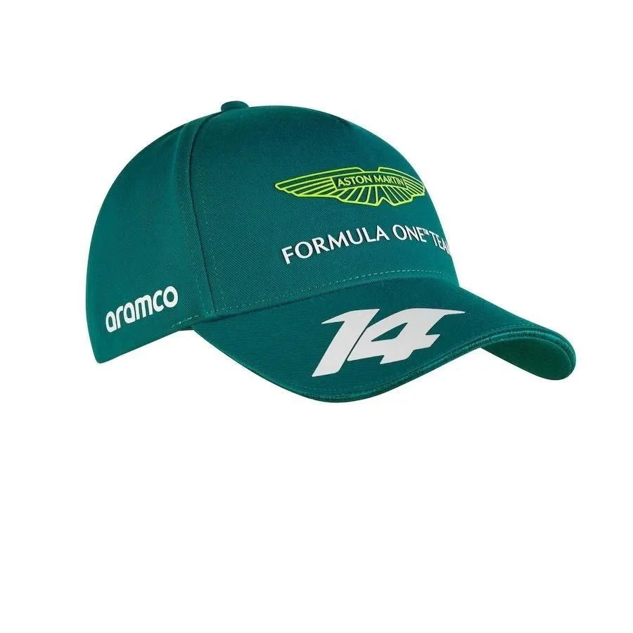 Nueva gorra de béisbol de fan del equipo de F1 Aston Martin Racing con visera curva y parte superior inclinada - Adecuada tanto para hombres como para mujeres