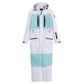 Nueva moda traje de esquí de una pieza hombres mujeres invierno a prueba de viento impermeable mono de esquí trajes de snowboard trajes de nieve femeninos