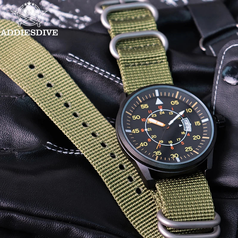 ADDIESDIVE Relojes de hombre de lujo luminosos, reloj de cuarzo para hombre, resistente al agua 50M con fecha