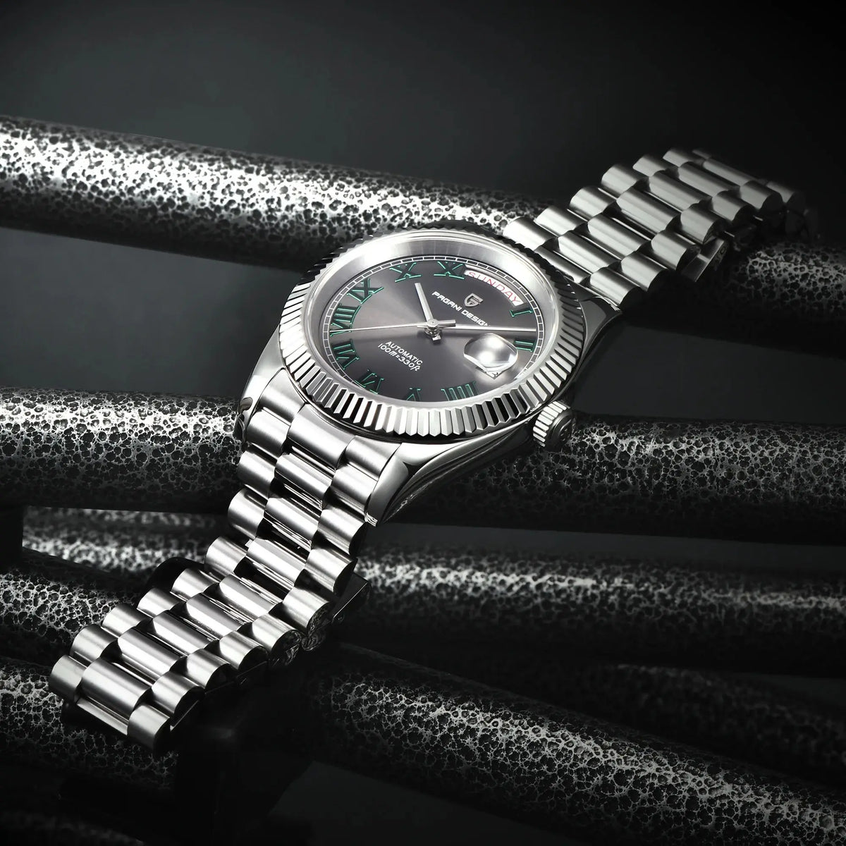PAGANI DESIGN 2026 Nuevo reloj DD40 NH36A para hombre, reloj mecánico automático de lujo, cristal de zafiro AR, reloj de pulsera con fecha para hombre
