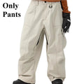 Pantalones de snowboard con bolsillo grande para hombre, pantalones de esquí holgados súper holgados, aislamiento impermeable para campo de nieve, ropa deportiva de invierno para parejas