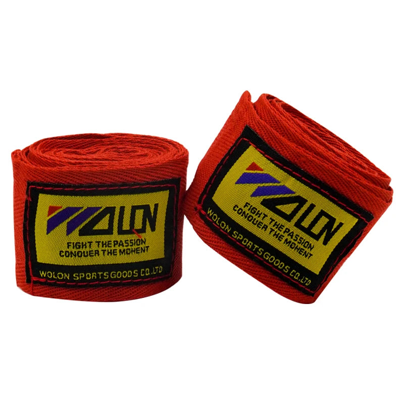 Vendaje de boxeo de algodón, 2 uds., 1,5/2/3/5M, correa deportiva, Sanda Kick Boxing, guantes de mano MMA, cinturón Protector, envolturas deportivas de boxeo, vendaje