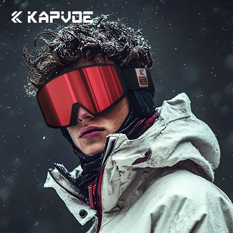 KAPVOE-Gafas de esquí para hombre y mujer, lentes para Snowboard, esquí de montaña y deportes de nieve
