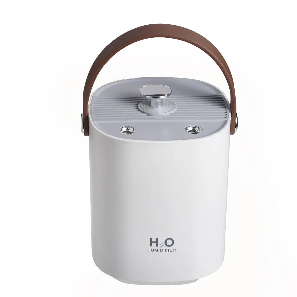 Humidificador de aire portátil de 1,2 L, humidificadores ultrasónicos silenciosos con luz, recargable por USB, humidificadores de apagado automático para dormitorio