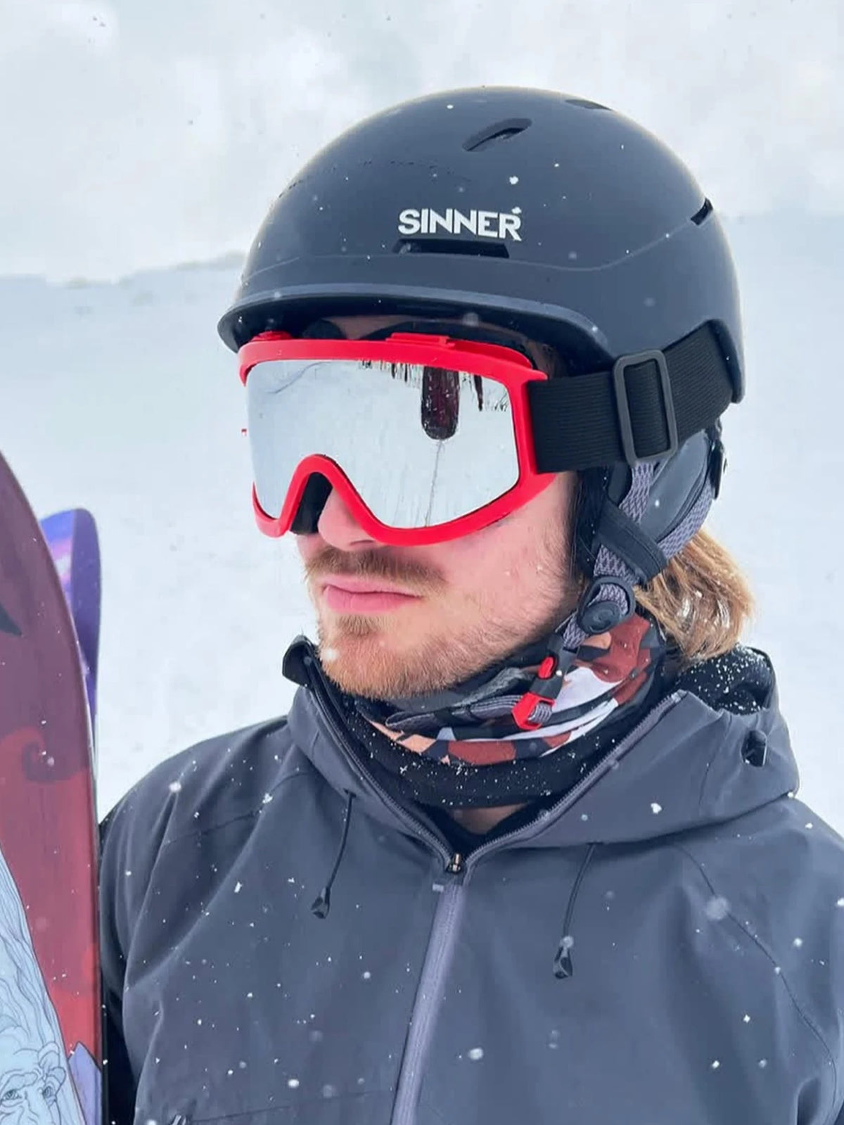 Gafas de Esquí TPU Nuevas con Marco Grande para Hombre, Protección Contra el Viento, Protección UV, Gafas de Ciclismo y Escalada