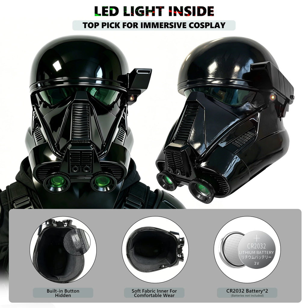 Imperial Death Trooper Helmet Black Series Movie Cosplay Roleplay Adult Collectible Rogue One Helmet Prop