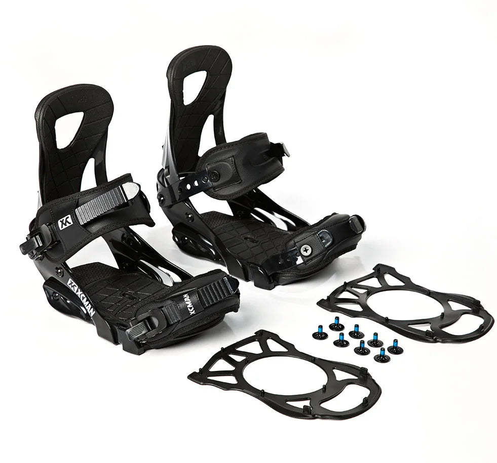 Fijaciones de Snowboard de Aleación de Aluminio con Sistema de Regulación Rápida, Talla M L para Adultos