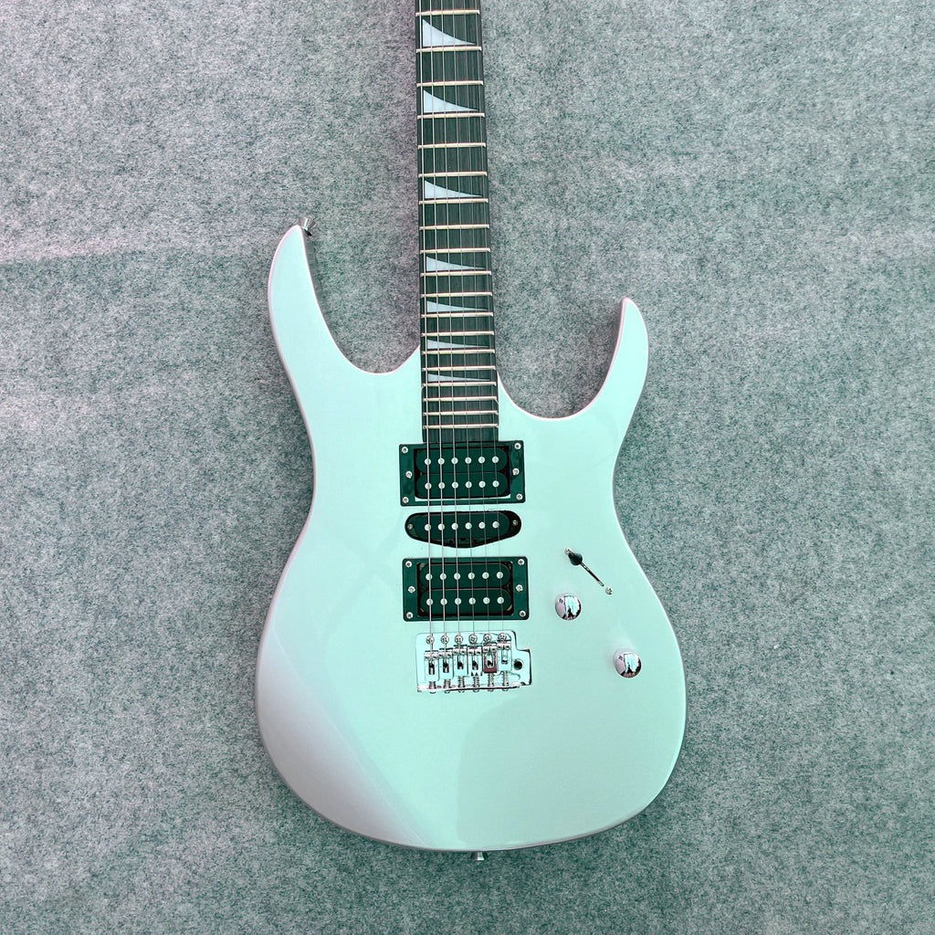 Nuevo Guitarra eléctrica plateada 170, guitarra de práctica para principiantes