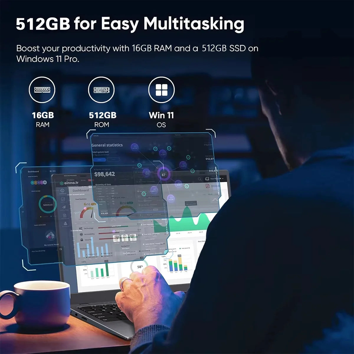 2026 Gaming 15.6' Laptop Intel Core I9 9900 Computer 16GB RAM 1TB 2TB 1920*1080 Fingerprint Unlock Backlit Laptops Windows 11