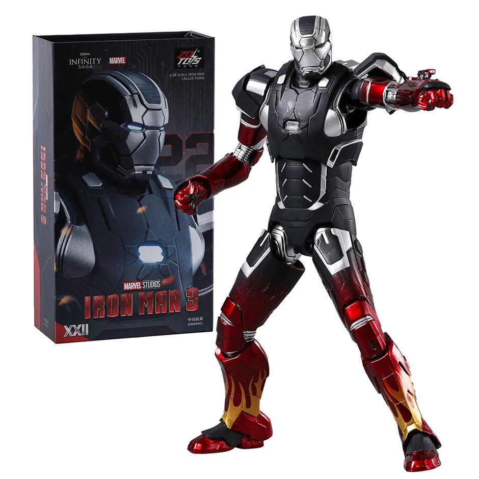 ZD Toys Iron Man 3 MK 22 24 35 41 47 figura de acción de PVC juguete de modelos coleccionables