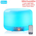 Difusor de aceites esenciales aromaterapia Humidificador de aire ultrasónico Control remoto automático Humidificador 300 500 1000ml