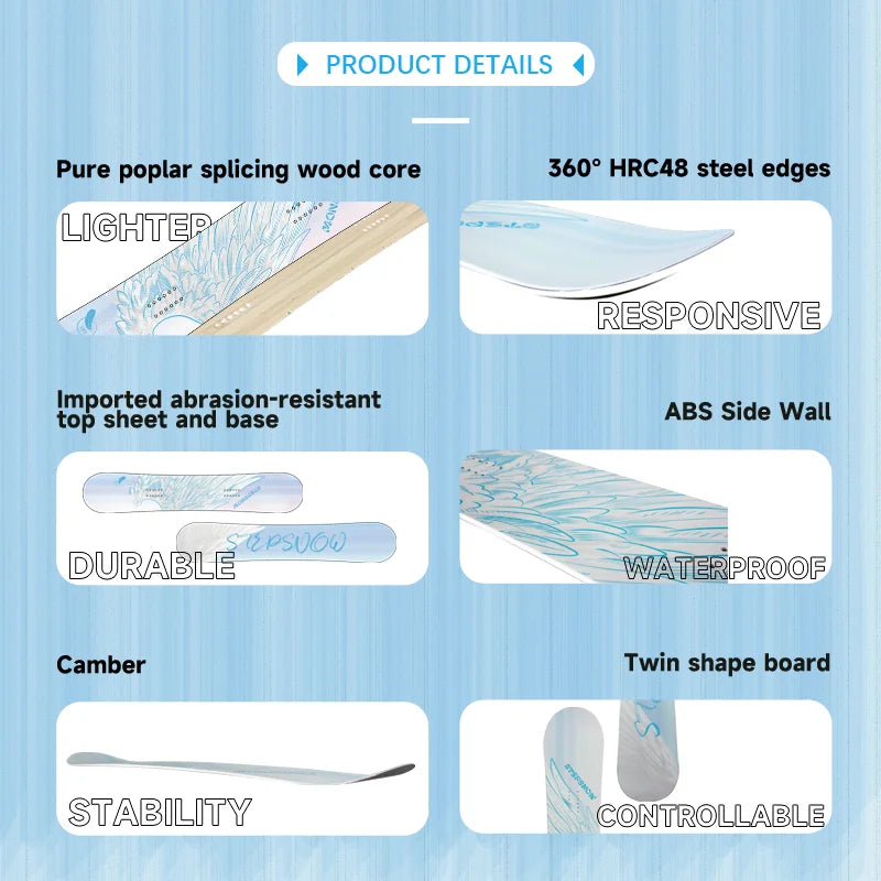 Venta al por mayor directa de fábrica: esquís de montaña, fibra de vidrio, ABS, estructura tipo sándwich, madera de álamo, diseño profesional y personalizado, para mujeres y hombres.