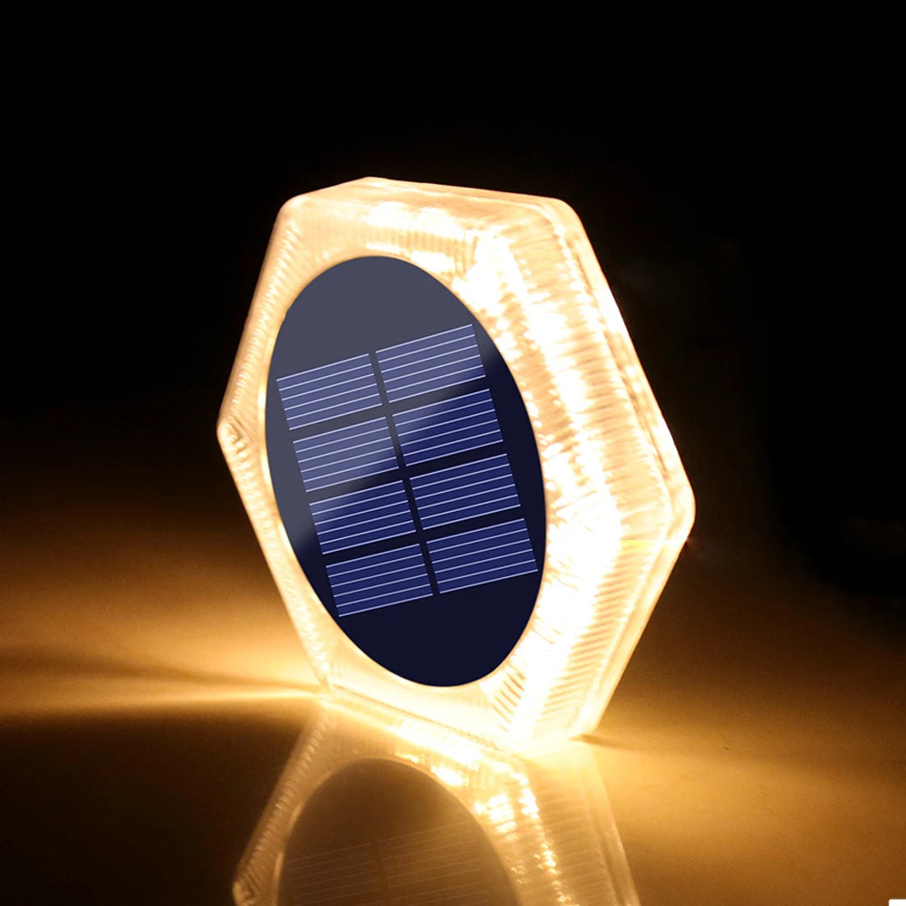 Luces LED solares para cubierta de exterior IP68, iluminación impermeable para jardín, iluminación de paso, encendido/apagado automático, escaleras, Patio, camino, valla, lámpara de pared