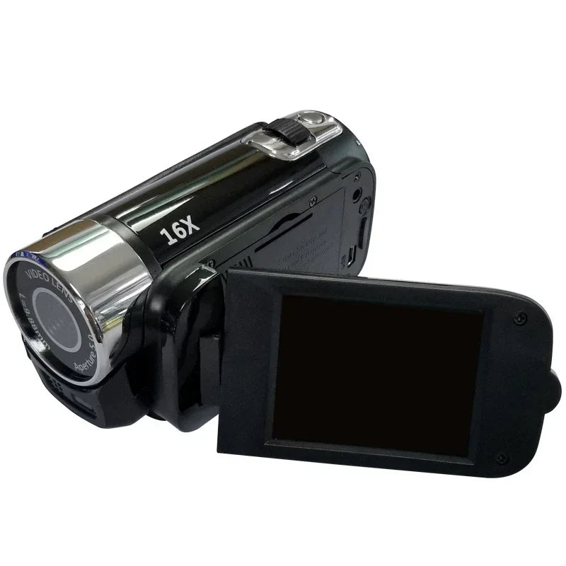 Cámara DV de 16MP, pantalla giratoria TFT de 2,7 pulgadas, cámara de vídeo Retro con Zoom Digital 16x y Cable USB, compatible con función de cámara nocturna
