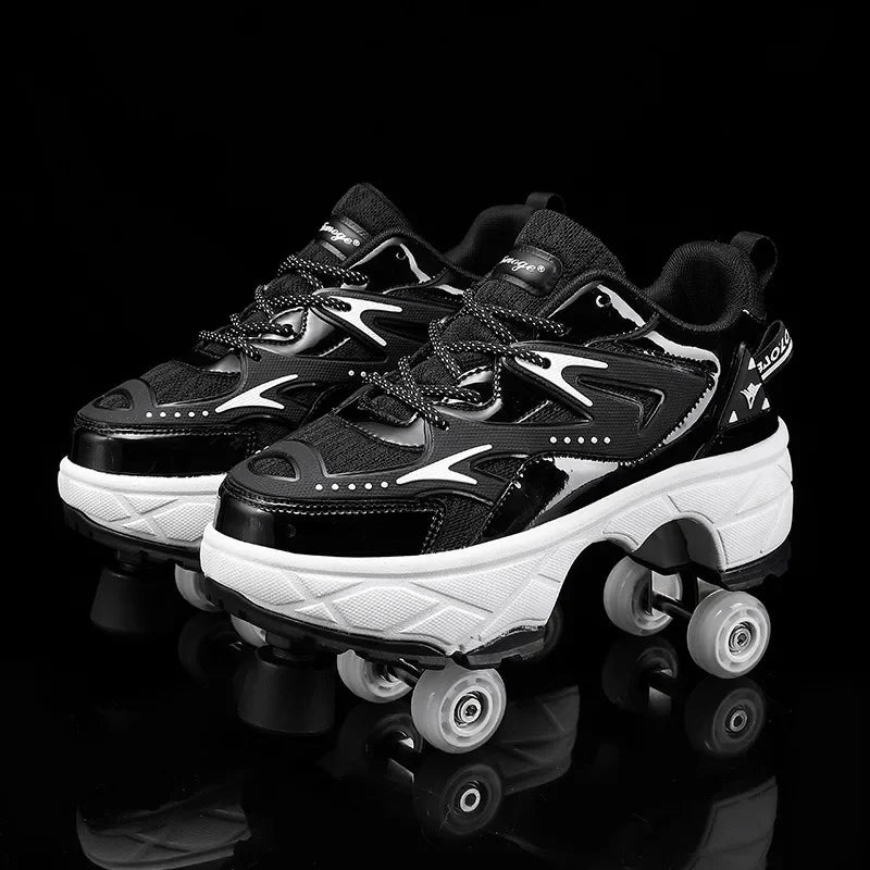 Patines con Ruedas para Niños y Niñas, Zapatos Deportivos con Ruedas, Patines de Ruedas, Regalos para Niños