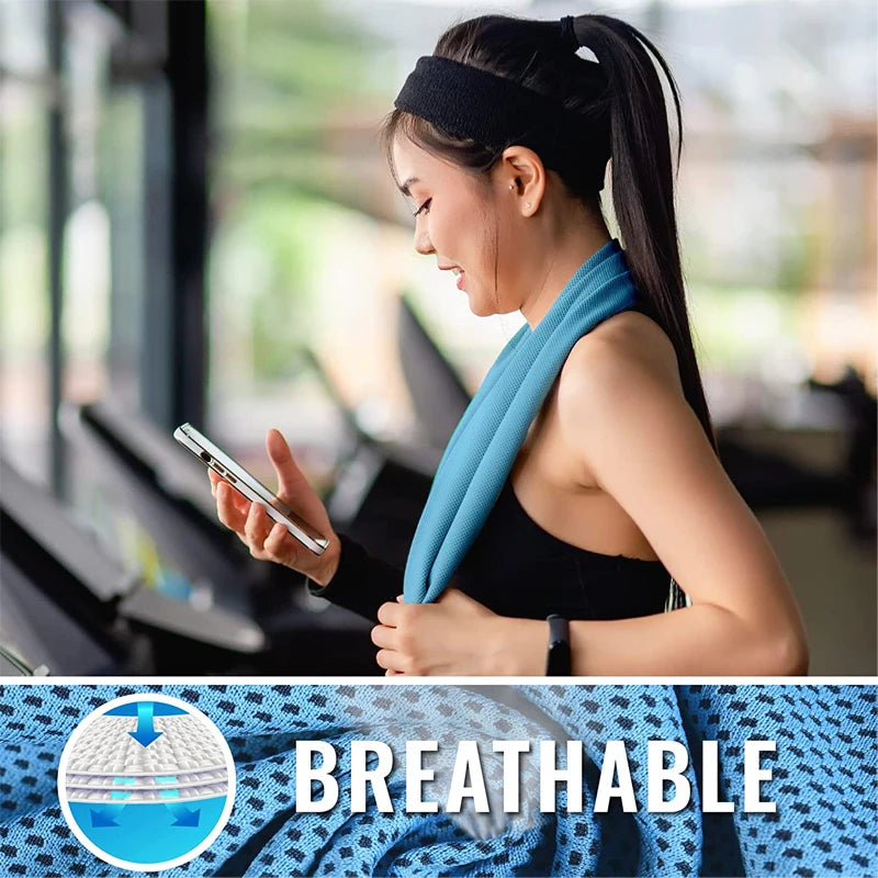 Toalla deportiva de microfibra para la cara, paño de enfriamiento de secado rápido para gimnasio, natación, Yoga y correr, 10 piezas