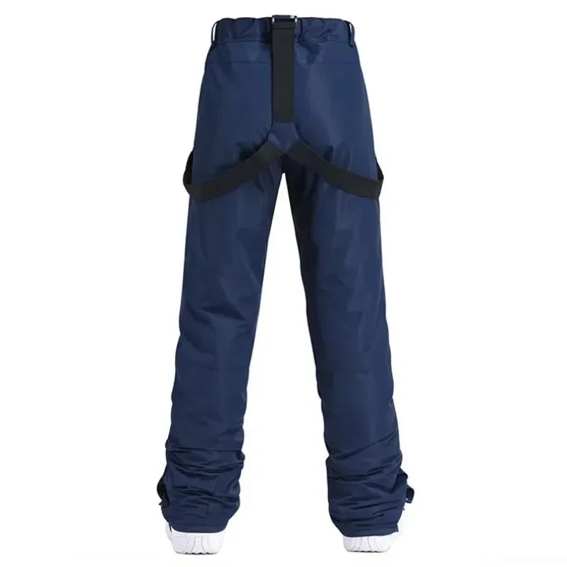 Pantalones de Esquí Gruesos y Cálidos de Invierno para Hombre y Mujer, Pantalones Impermeables y Resistentes al Viento con Tirantes, Pantalones de Snowboard para Nieve, Tallas Grandes