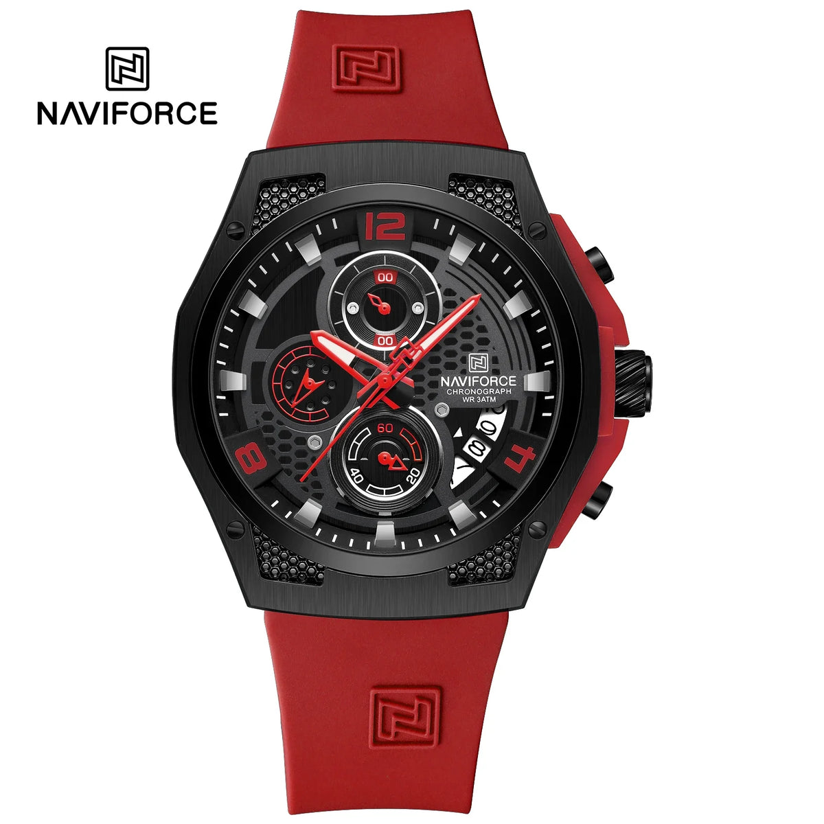 Reloj NAVIFORCE de lujo para hombre, cronógrafo deportivo, reloj de pulsera militar, reloj de cuarzo original para hombre, resistente al agua