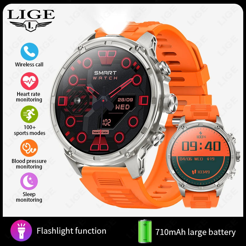 For Android IOS GPS Track Smart Watch Men 1.85-Inch Ultra HD AMOLED Screen 710 Mah Battery Bluetooth Call SmartWatch 2026 New