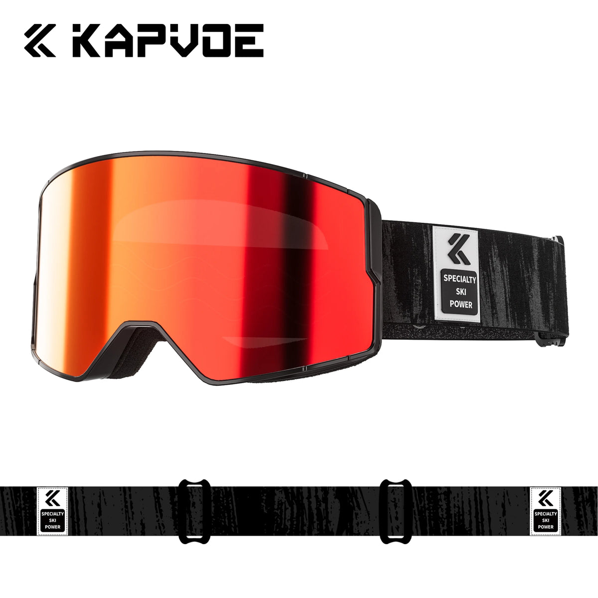 Kapvoe, nuevas gafas de esquí para hombre, máscara antiniebla para Snowboard, gafas de nieve fotocromáticas para mujer, gafas de protección UV400, gafas de invierno para moto de nieve
