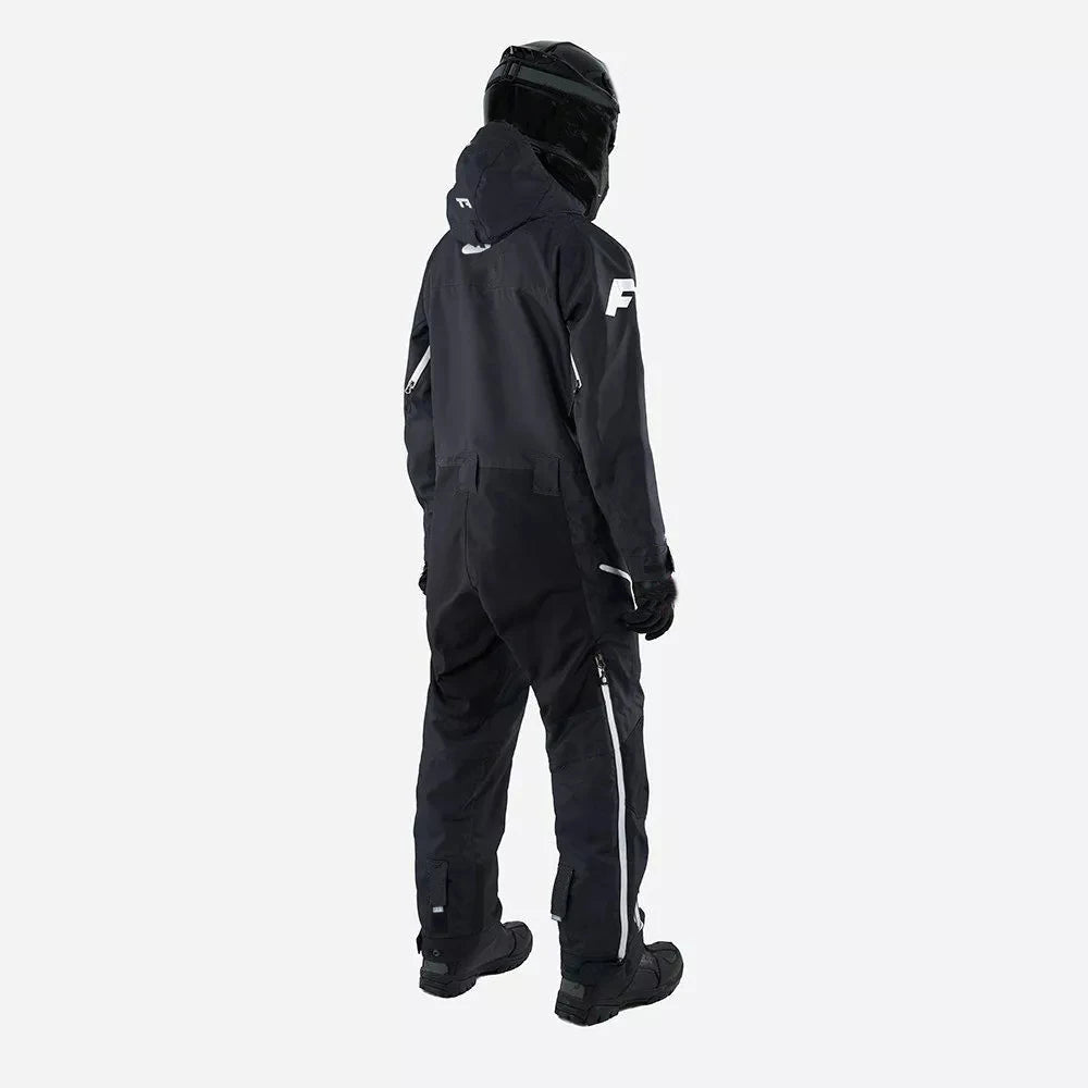 Monos para hombre, traje de esquí de carcasa dura de una pieza, abrigo interior de algodón para mantener el calor, conjunto de ropa deportiva impermeable para invierno al aire libre