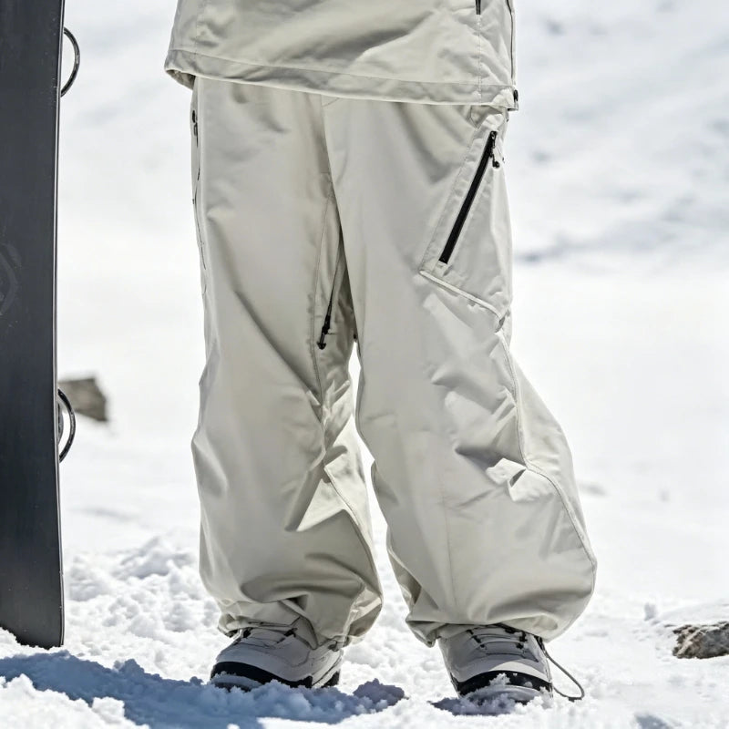 Pantalones de Nieve Holgados para Hombre y Mujer 2026, Pantalones Deportivos para Snowboard y Esquí, Impermeables, Resistentes al Viento, Aislantes, Transpirables para Adultos
