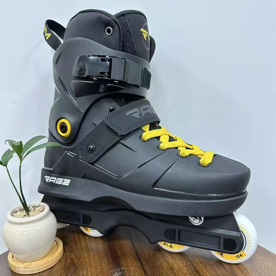Patines Agresivos Profesionales, Patines en Línea Ultraligeros para Hombre y Mujer, Equipo de Patinaje Urbano Duradero con Ajuste Cómodo