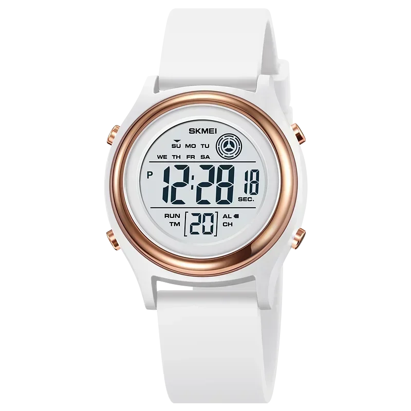 SKMEI Lujo Impermeable Resistente a Golpes Deportivo con Cuenta Regresiva Reloj Digital de Pulsera para Mujer Cronómetro Señora Niña Relojes 2094