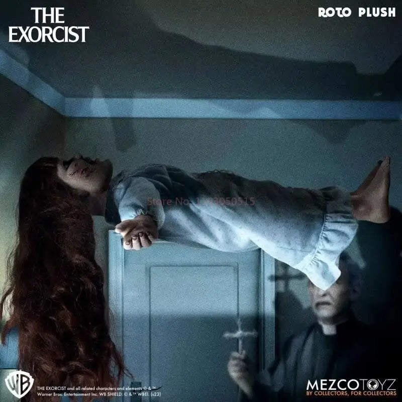 Figura de acción de Regan de The Exorcist de Mezco Toyz, 18 pulgadas, de felpa, coleccionable de terror para adultos