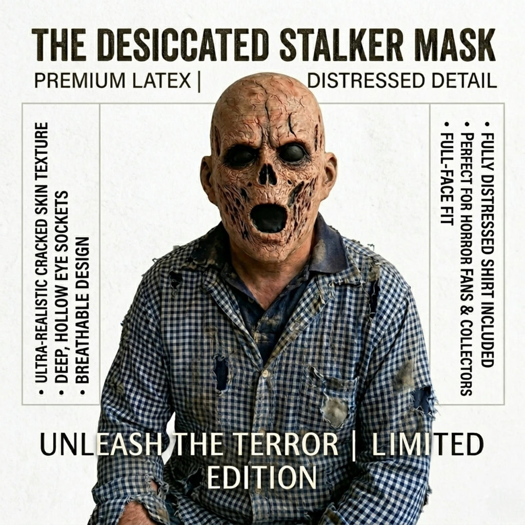 Máscara de terror Scary Hollow con boca abierta, máscara de látex de cabeza completa para disfraz de fiesta de Halloween, accesorio de cosplay para adultos