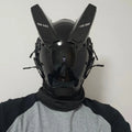 Máscara Cyberpunk para hombres, máscara LED de cuerno de buey, ropa técnica Punk futurista, Cosplay de Halloween, accesorios para fiestas y festivales de música