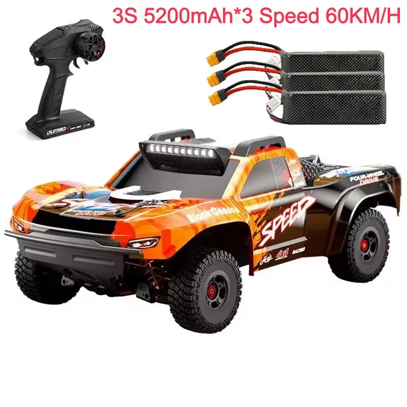 Coche RC 4WD sin Escobillas a Escala 1:8, 100 KM/H, Coche de Carreras de Alta Velocidad con Tracción en las Cuatro Ruedas, Vehículo Todoterreno, Juguete de Control Remoto