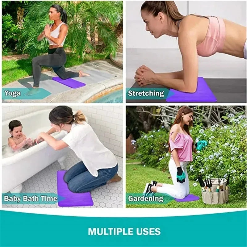 Mini 25x60x1,5 cm antideslizante ejercicio Yoga estera para arrodillarse portátil plegable auxiliar Fitness Pilates soporte de rodilla para gimnasio en casa