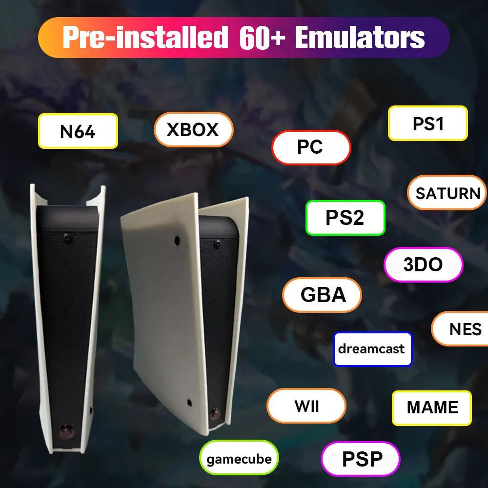 ¡Nuevo! Consola de juegos retro X5 con disco duro de 2 TB, más de 70 000 juegos, salida de alta definición 4K y más de 60 emuladores para XBOX y WII, con mando inalámbrico.