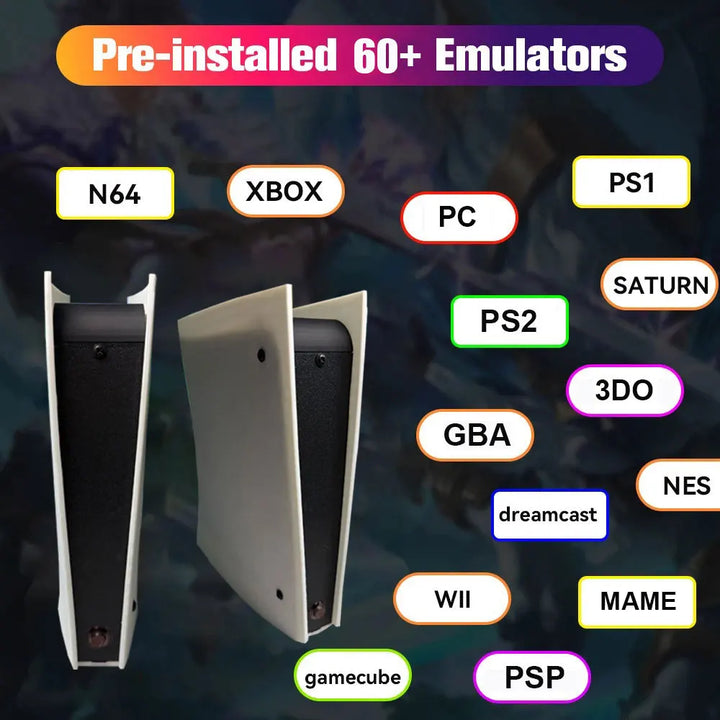 ¡Nuevo! Consola de juegos retro X5 con disco duro de 2 TB, más de 70 000 juegos, salida de alta definición 4K y más de 60 emuladores para XBOX y WII, con mando inalámbrico.