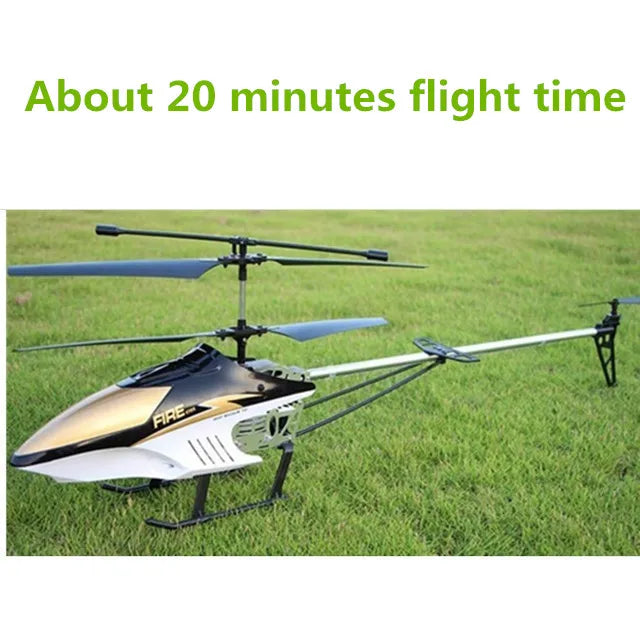 Nuevo helicóptero Rc 3.5CH 80cm avión grande Extra duradero con luces LED aleación para exteriores helicópteros RC distancia de Control 100m