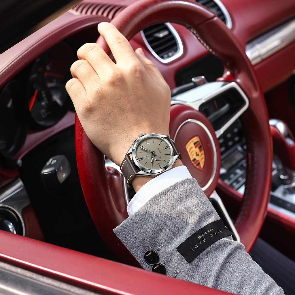 Reloj de hombre POEDAGAR de alta moda, con correa de piel, fecha, cuarzo, estilo negocios, resistente al agua, luminoso y casual