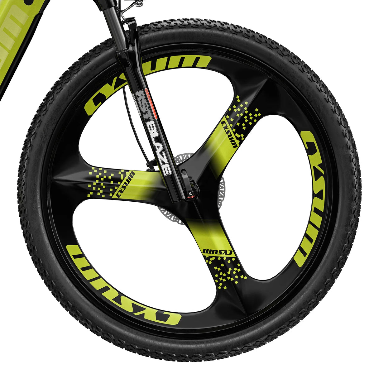 Bicicleta de montaña eléctrica para adultos Cysum M520 de 29", motor potente de 500 W, batería de 48 V y 15 Ah, bicicleta eléctrica con casete de 7 velocidades, pantalla LCD inteligente y portaequipajes trasero