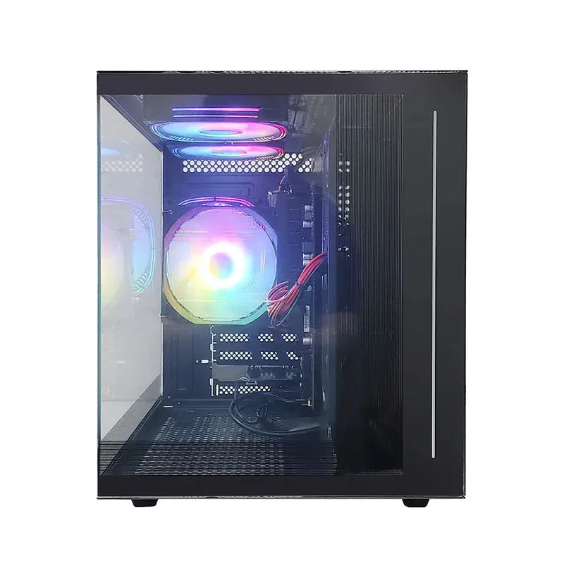 Computadora de Escritorio para Juegos con el Mejor Precio, Intel Xeon E5 2695 de Nivel I9, 12 Núcleos, 48 GB de RAM, 512 GB/1 TB SSD, Tarjeta de Video RX580 de 8 GB