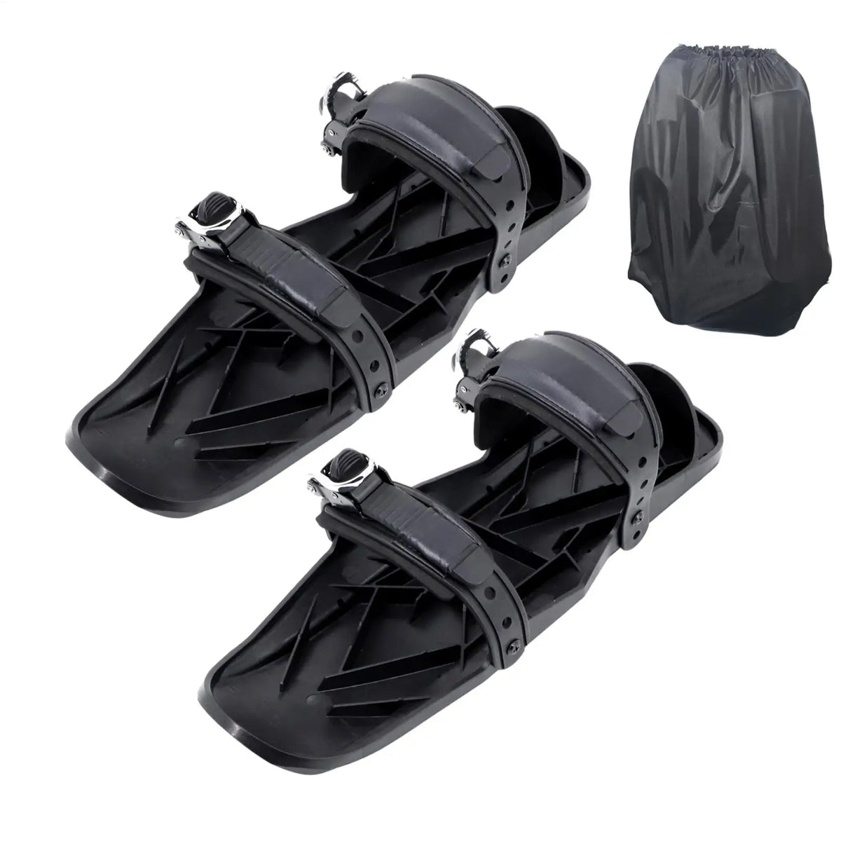 Esquís Cortos, Snowskates Cortos, Accesorio Compacto para Esquí, Herramientas de Esquí Multifuncionales Ajustables, Ligero, Antideslizante, para Nieve