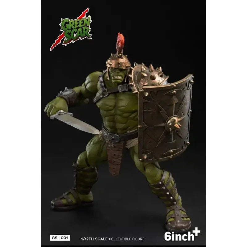 In Stock Original 6inchplus GREENSCAR GS001 Hulk Action Figure Toys and Gift Collection Fans’ Hobbies