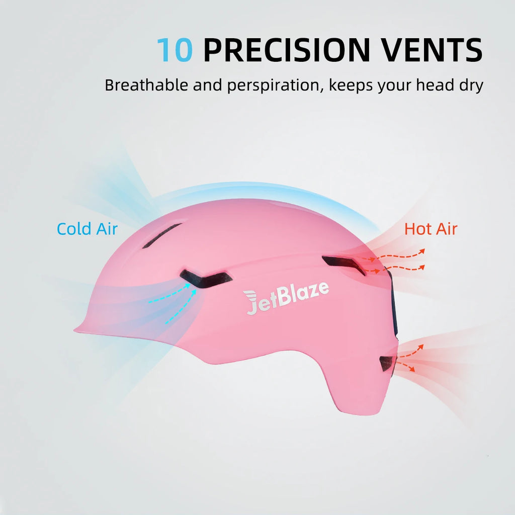 [Máscara Antiviento Gratis] Casco de Esquí Ajustable Unisex Jetblaze - Casco de Snowboard y Esquí Anticolisión y Cálido para Deportes de Invierno