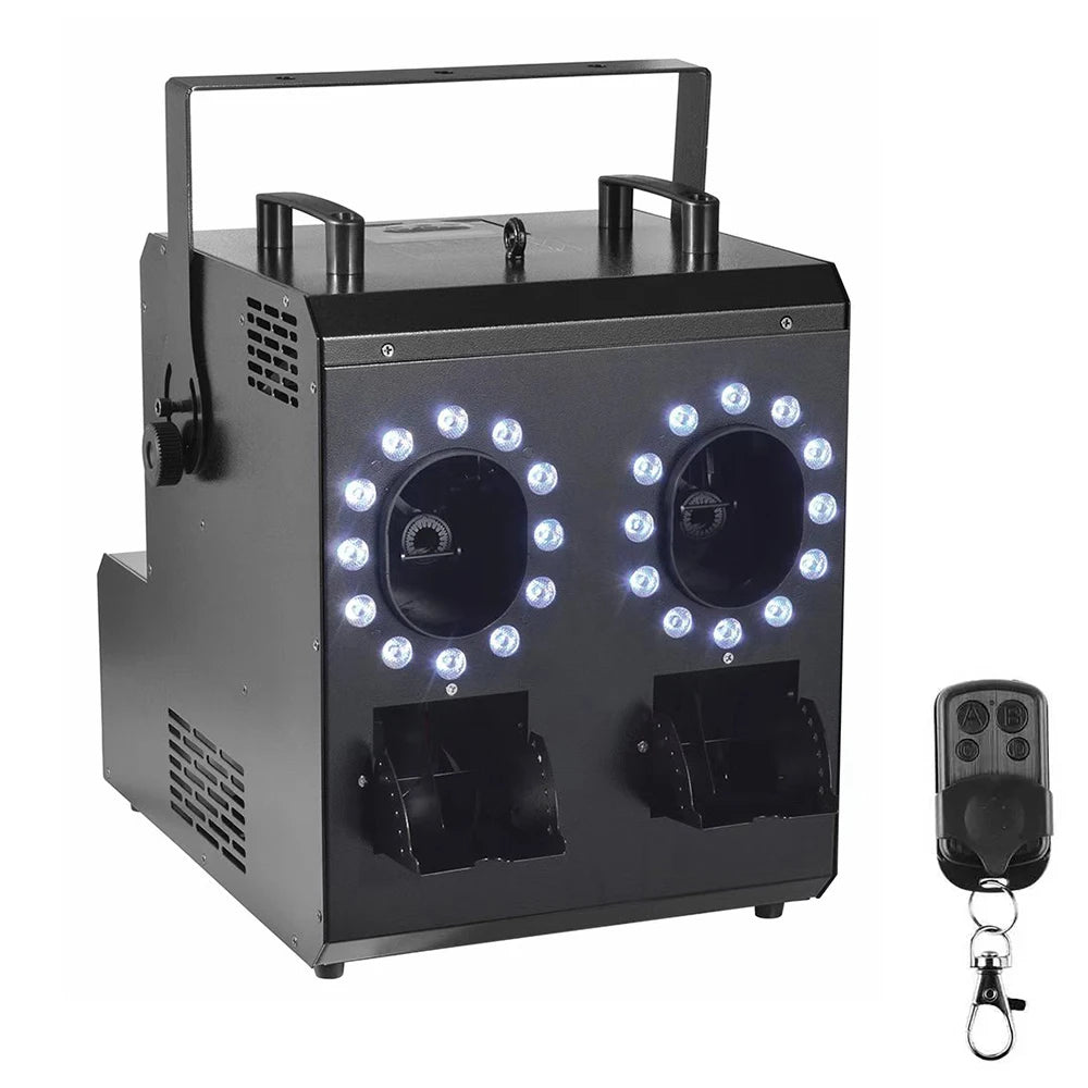 Máquina de Burbujas de Humo de 1500W con 24 LED, Control Remoto RGBW, Equipo de Escenario para Fiestas, DJ, Club, Cumpleaños, Bodas