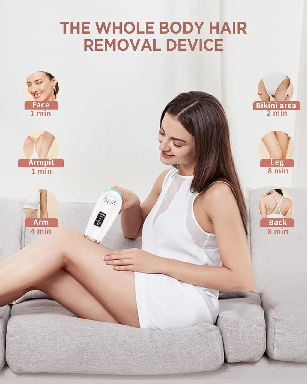 999900   Flashes-depiladora IPL segura, permanente, indolora, cara, cuerpo, brazos, pierna, tratamiento de cuerpo entero para hombres y mujeres, uso doméstico