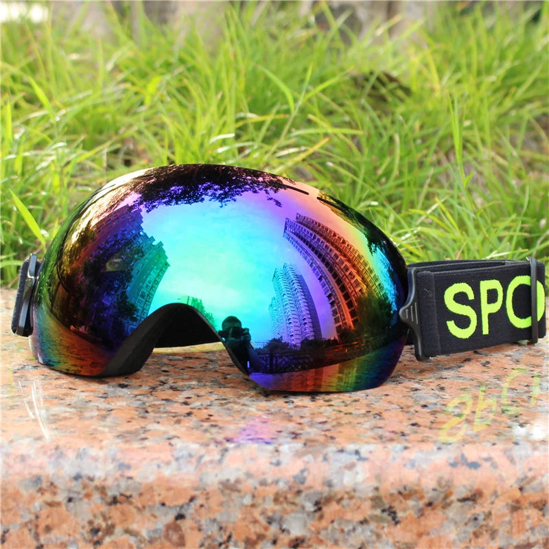 Gafas de esquí profesionales LIGERAS para hombre, UV400, gafas de esquí y snowboard antivaho para adultos, gafas de invierno ultraligeras para mujer.