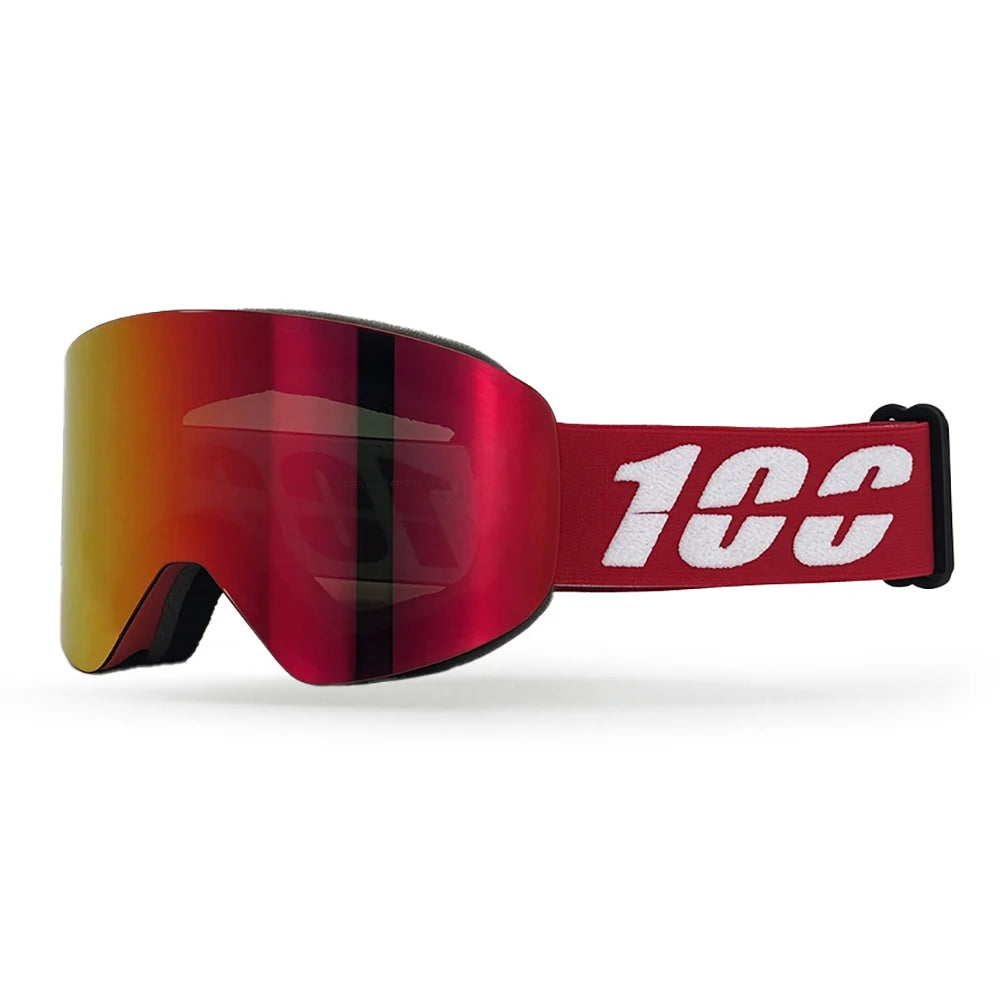 Gafas de esquí magnéticas de doble capa, antivaho, con protección UV400, para snowboard, motos de nieve y deportes al aire libre.