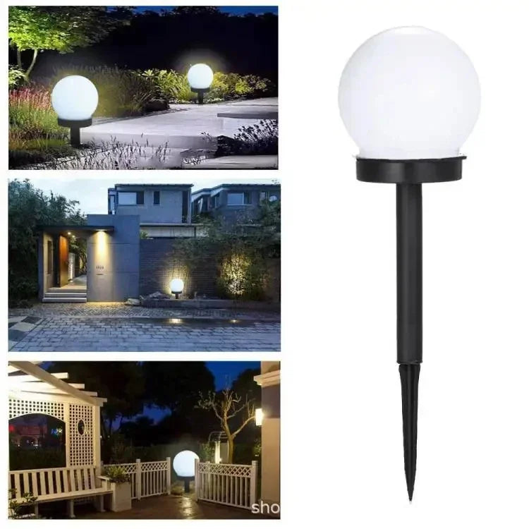 Lámpara LED solar de 1/3/6/9 piezas, luz de energía impermeable para jardín exterior, calle, panel solar, luces de bola, lámpara de patio y césped